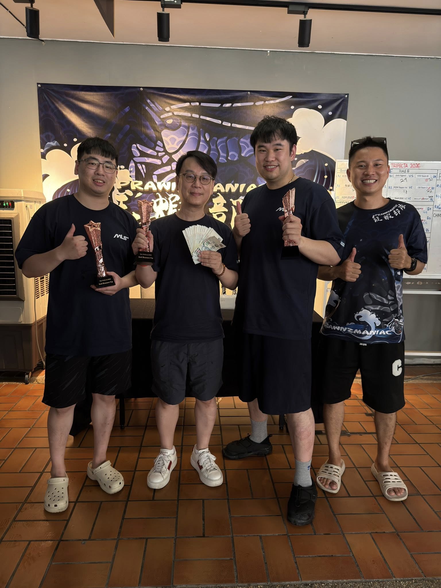 新加坡狂蝦部隊三人團體釣蝦賽落幕　台灣雙隊奪下亞季軍